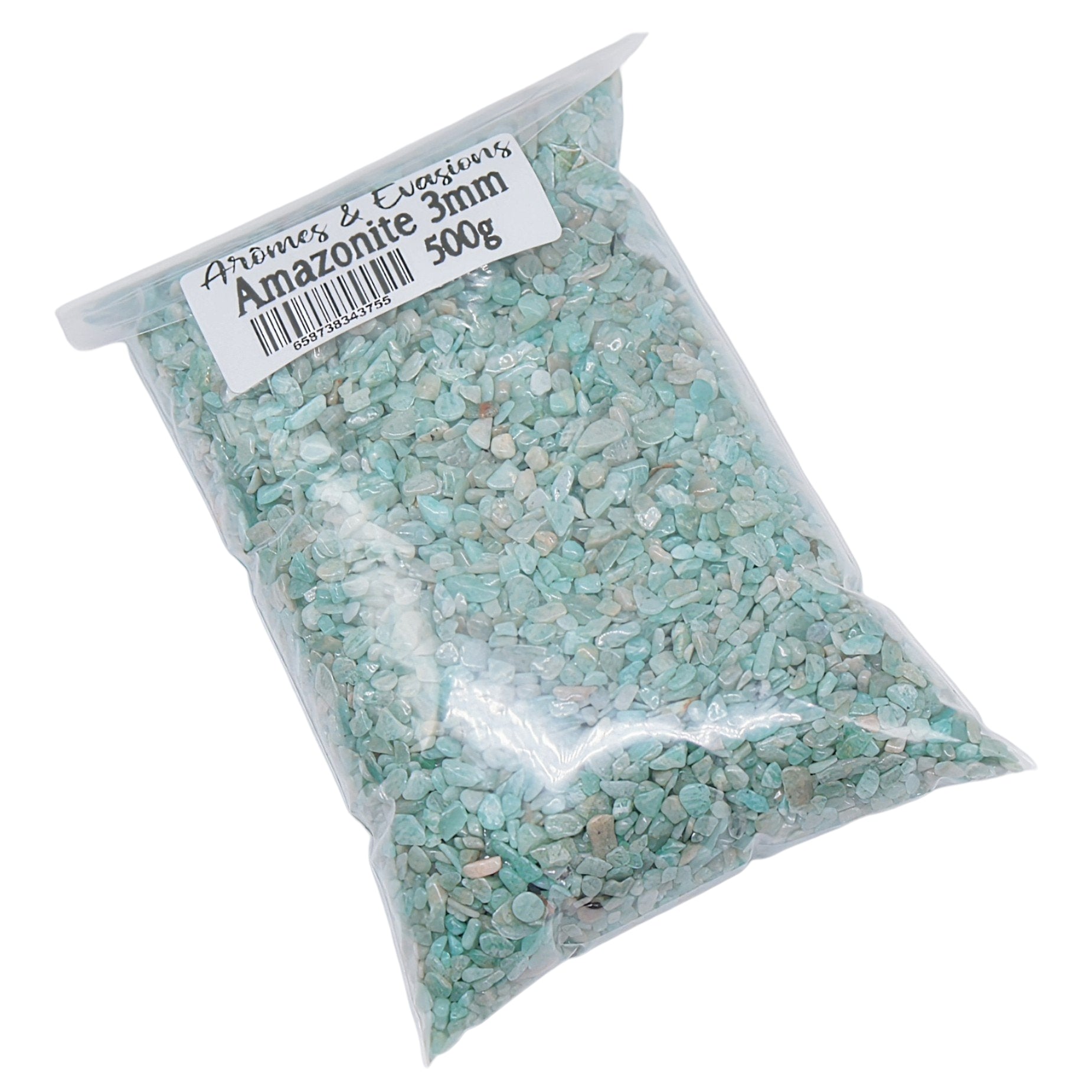 Stone - Rough Chips - Amazonite - 3mm 500 g