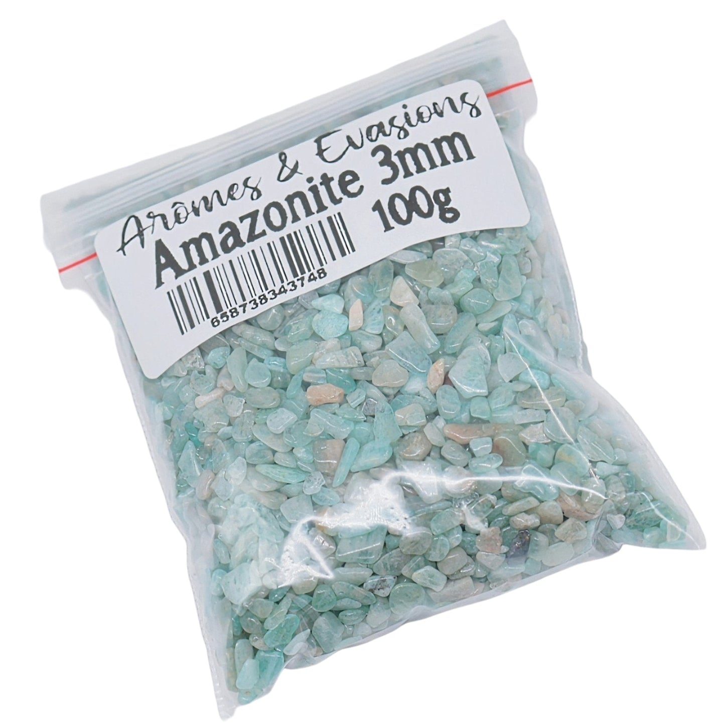 Stone - Rough Chips - Amazonite - 3mm 100 g