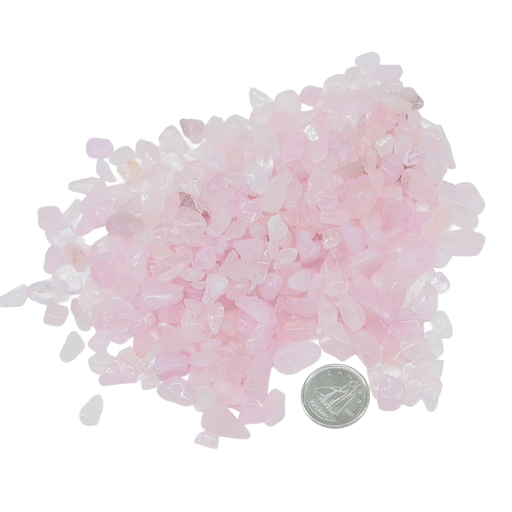 Stone - Tumbled Chips - Rose Quartz - 5-7mm