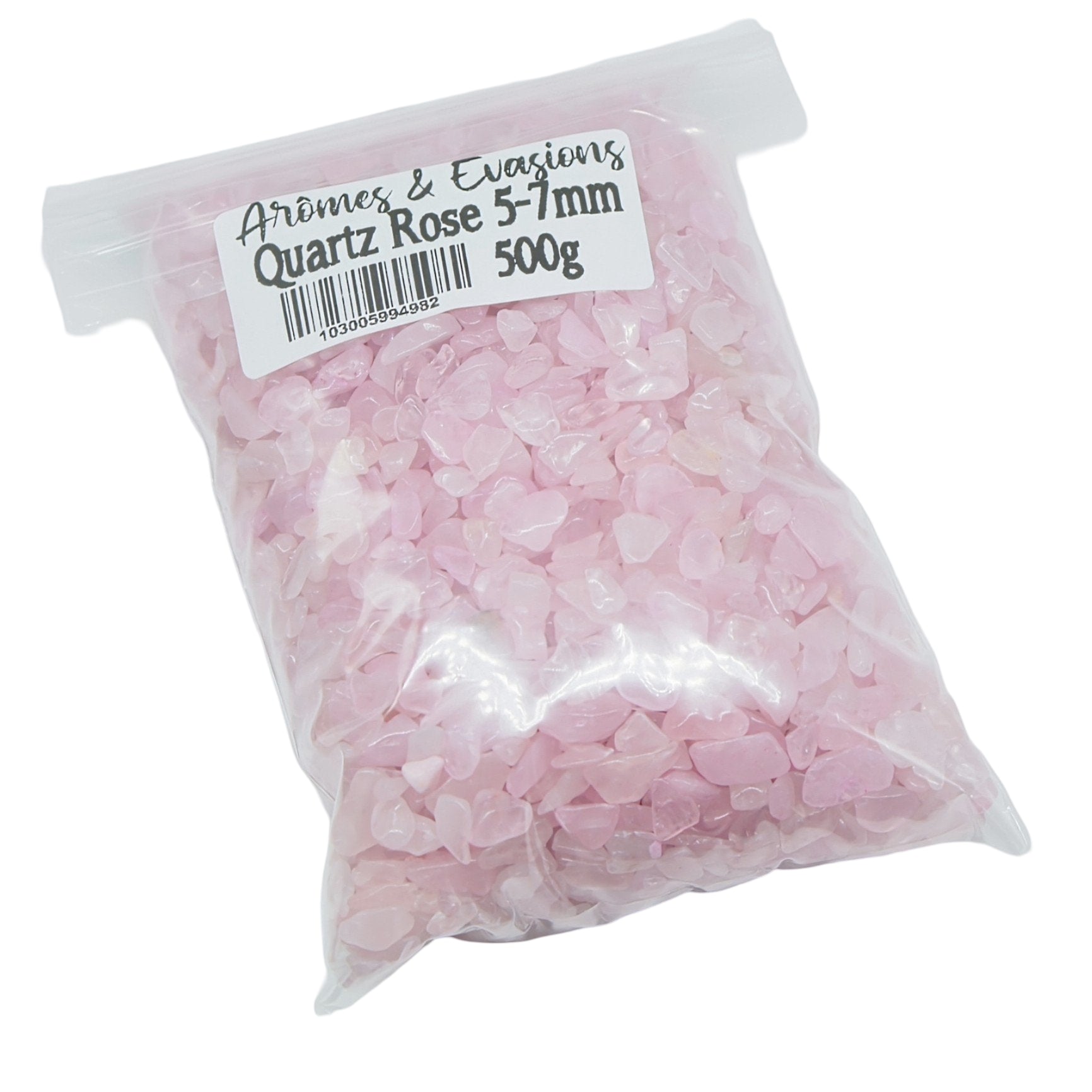 Stone - Tumbled Chips - Rose Quartz - 5-7mm 500 g