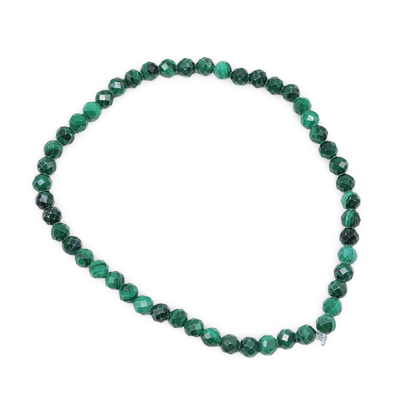 Bracelet - Malachite - Faceted - 4mm - Arômes et Évasions