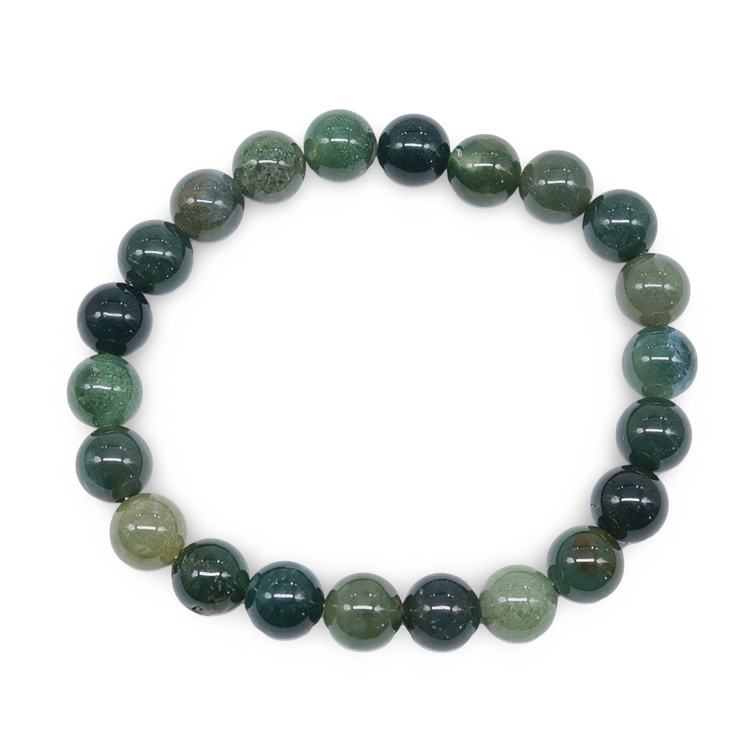 Bracelet - Moss Agate - 8mm