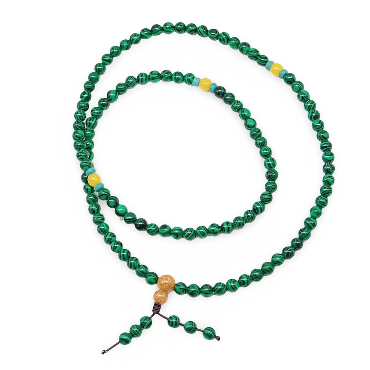 Mala - Bracele / Necklace - Multi Strand - Malachite - 6mm - Arômes et Évasions