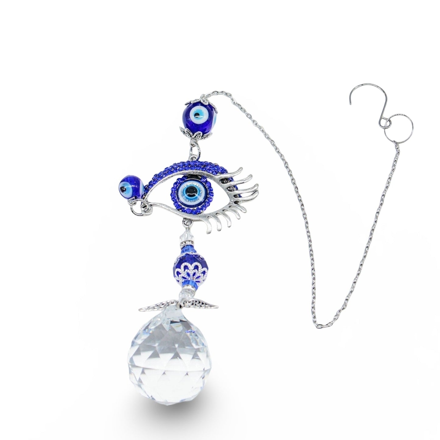 Home Decor - Suncatcher - Crystal Hanging Ornament - Evil Eye