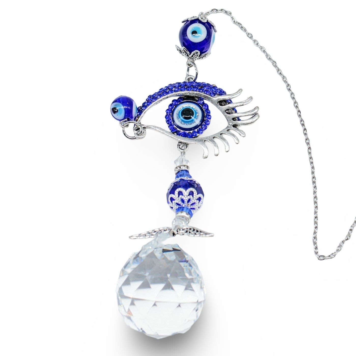 Home Decor - Suncatcher - Crystal Hanging Ornament - Evil Eye