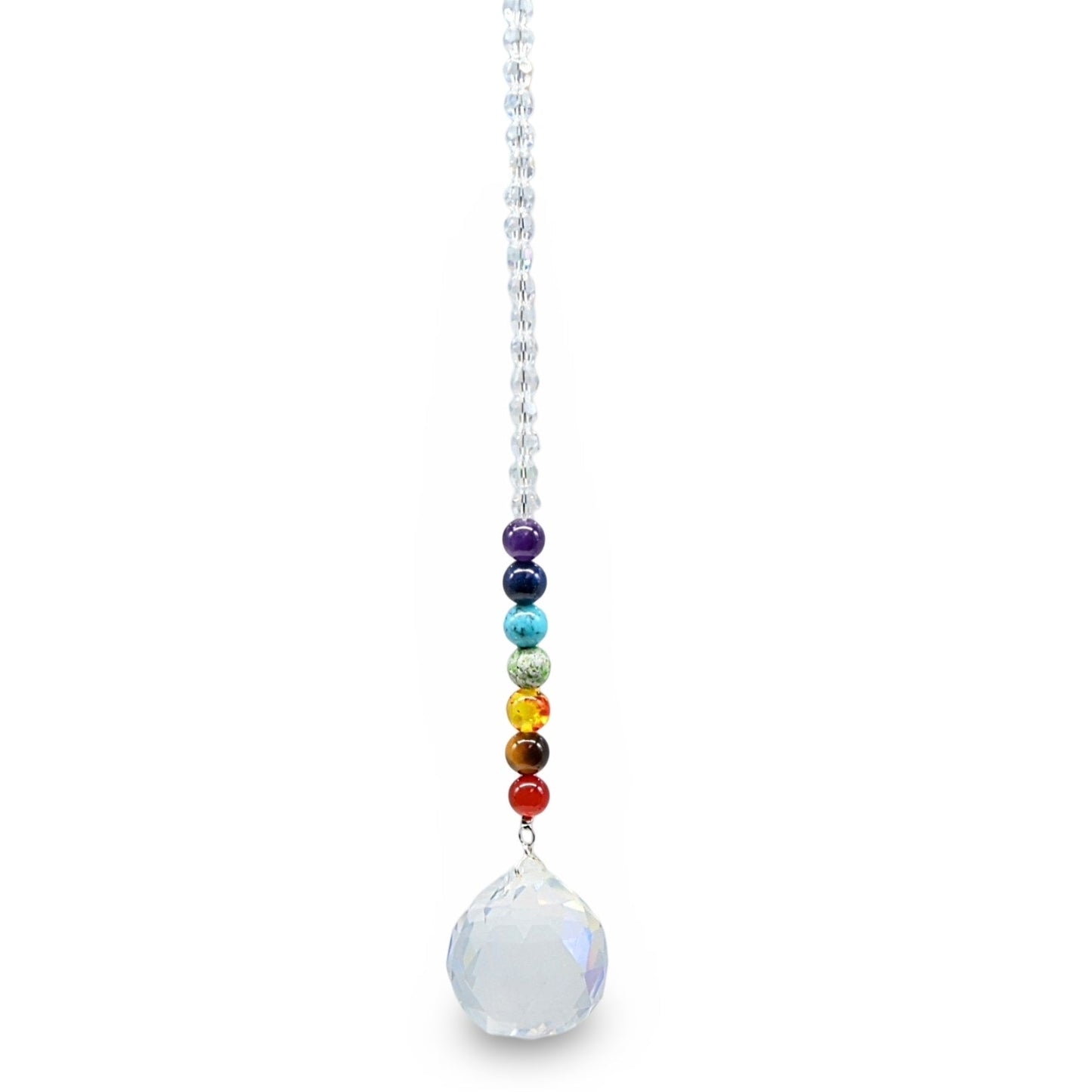 Home Decor - Suncatcher - Crystal Hanging Ornament - Small 7 Chakra