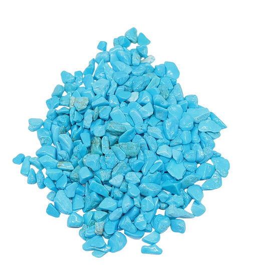 Stone - Tumbled Chips - Blue Howlite - 5 to 7mm