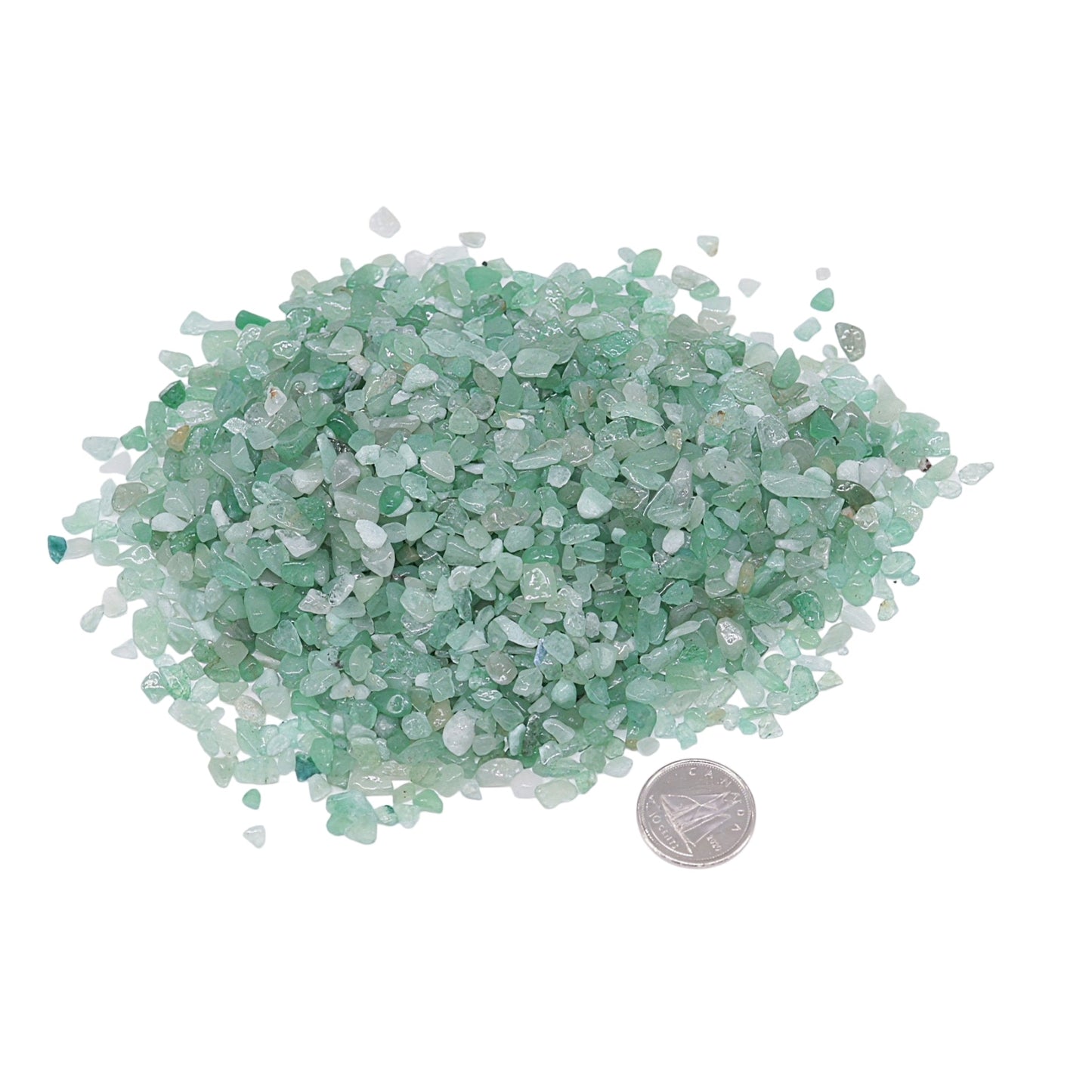 Stone - Tumbled Chips - Green Aventurine - 2 to 4mm