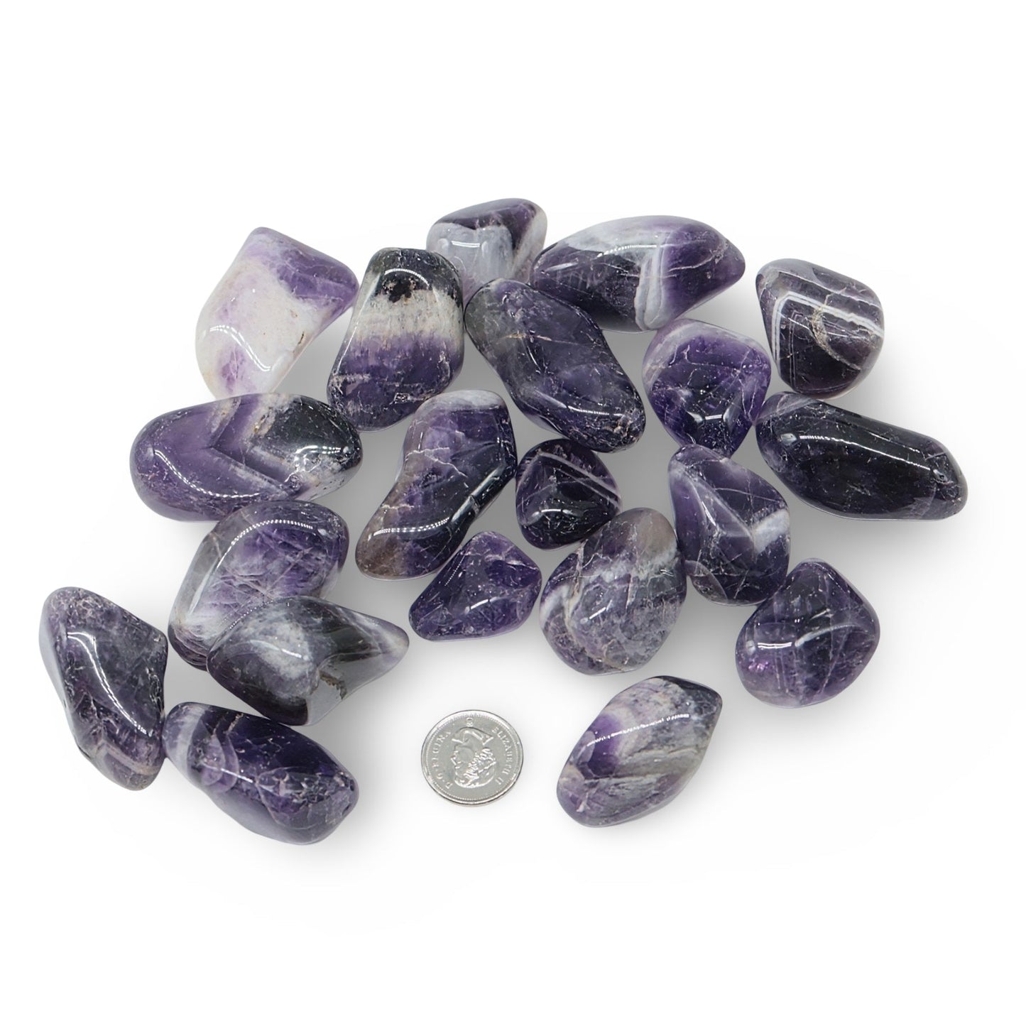 Stone - Amethyst Banded - Tumbled