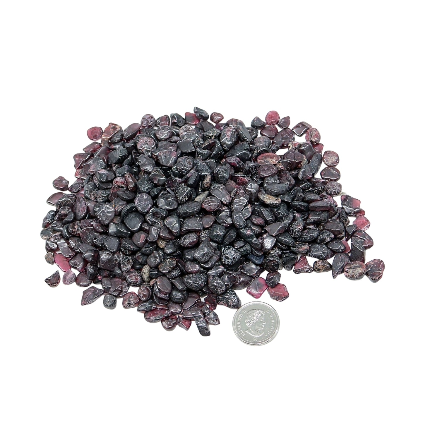 Stone - Tumbled Chips - Garnet B - 7 to 9mm