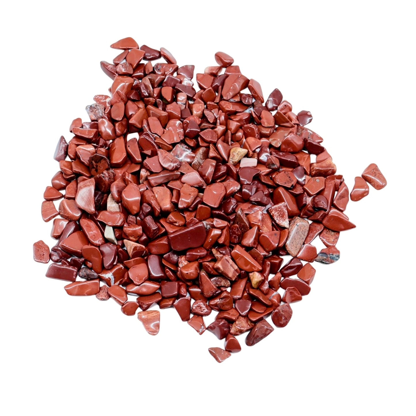 Stone - Tumbled Chips - Red Jasper - 3mm to 5mm