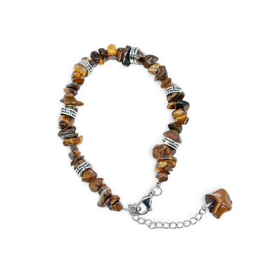 Bracelet - Tiger Eye - Chips - Adjustable -Chips -Arômes & Évasions