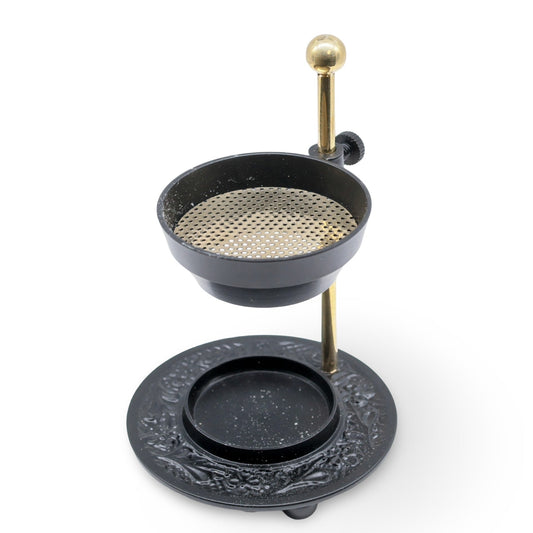 Incense Burner - Brass - Oil & Resin Burner - Black