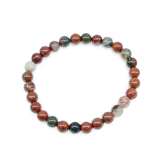 Bracelet - Red Jasper - 6mm