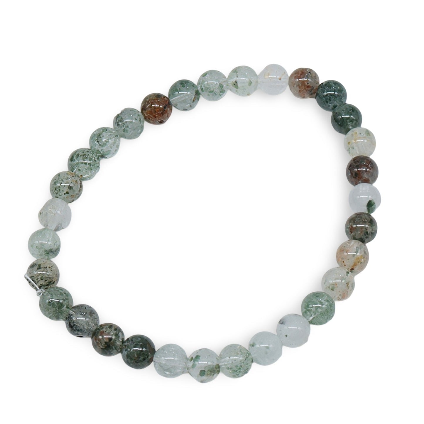 Bracelet - Phantom Quartz (Green Lodolite) - 6mm