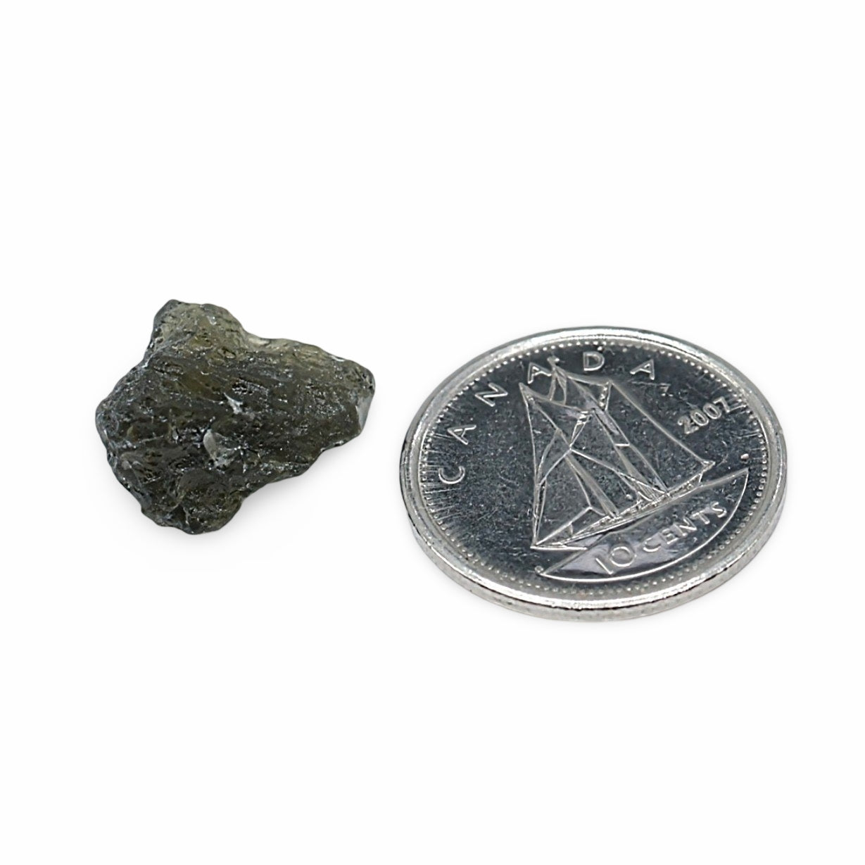 Pierre - Moldavite - Brute - Spécimen - 0.9 g