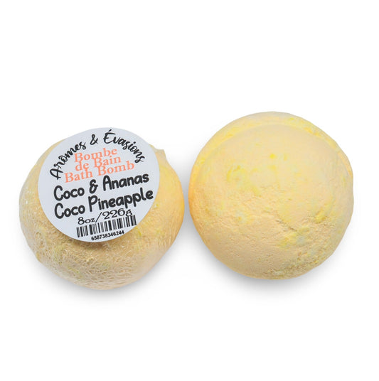 Bath Bomb - Tropical Paradise - Coco & Pineapple - 8oz