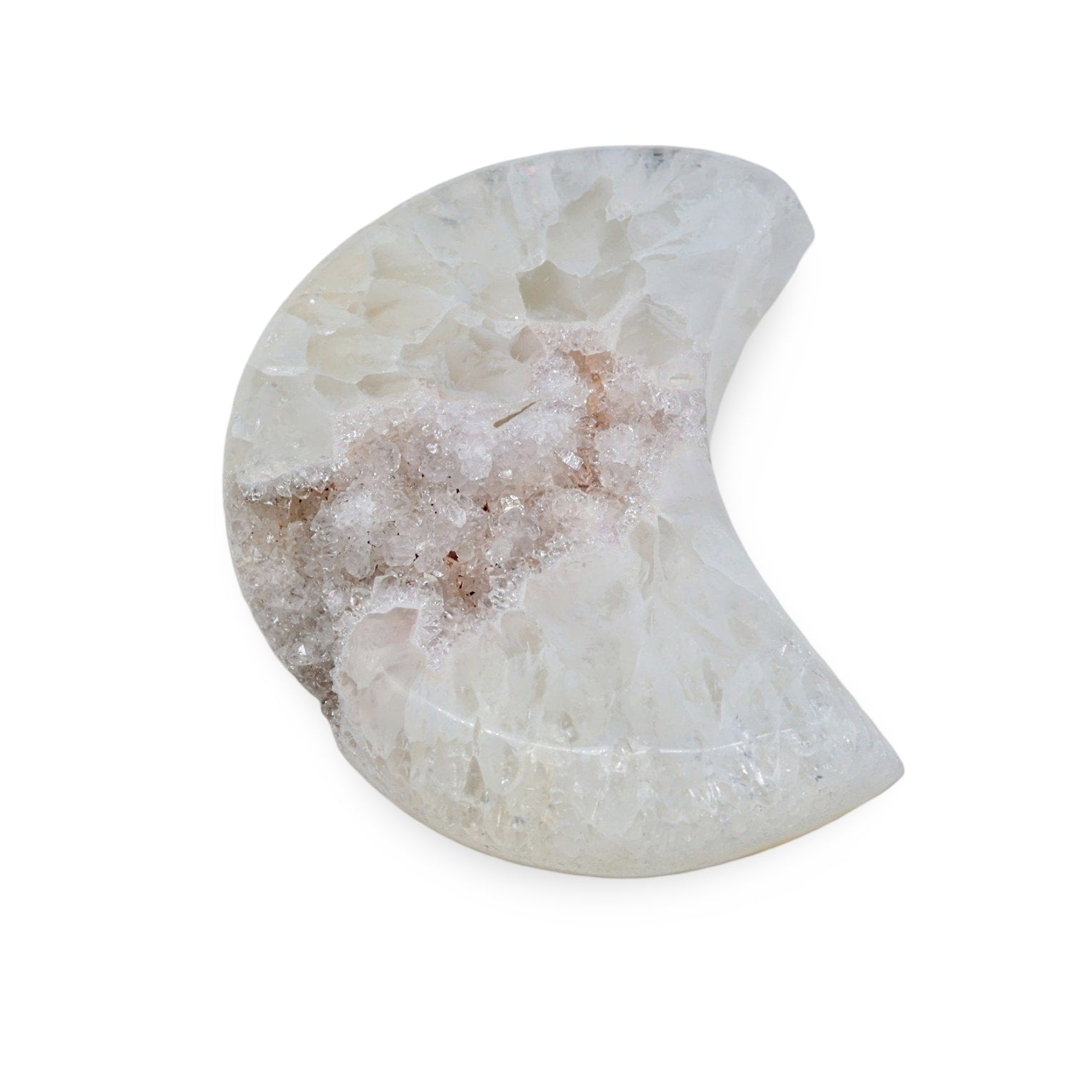 Stone - Agate Druze Specimen - Moon Shape