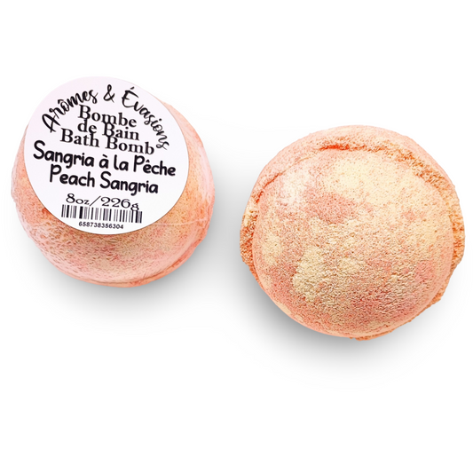 Bath Bomb - Peach Sangria - 8oz