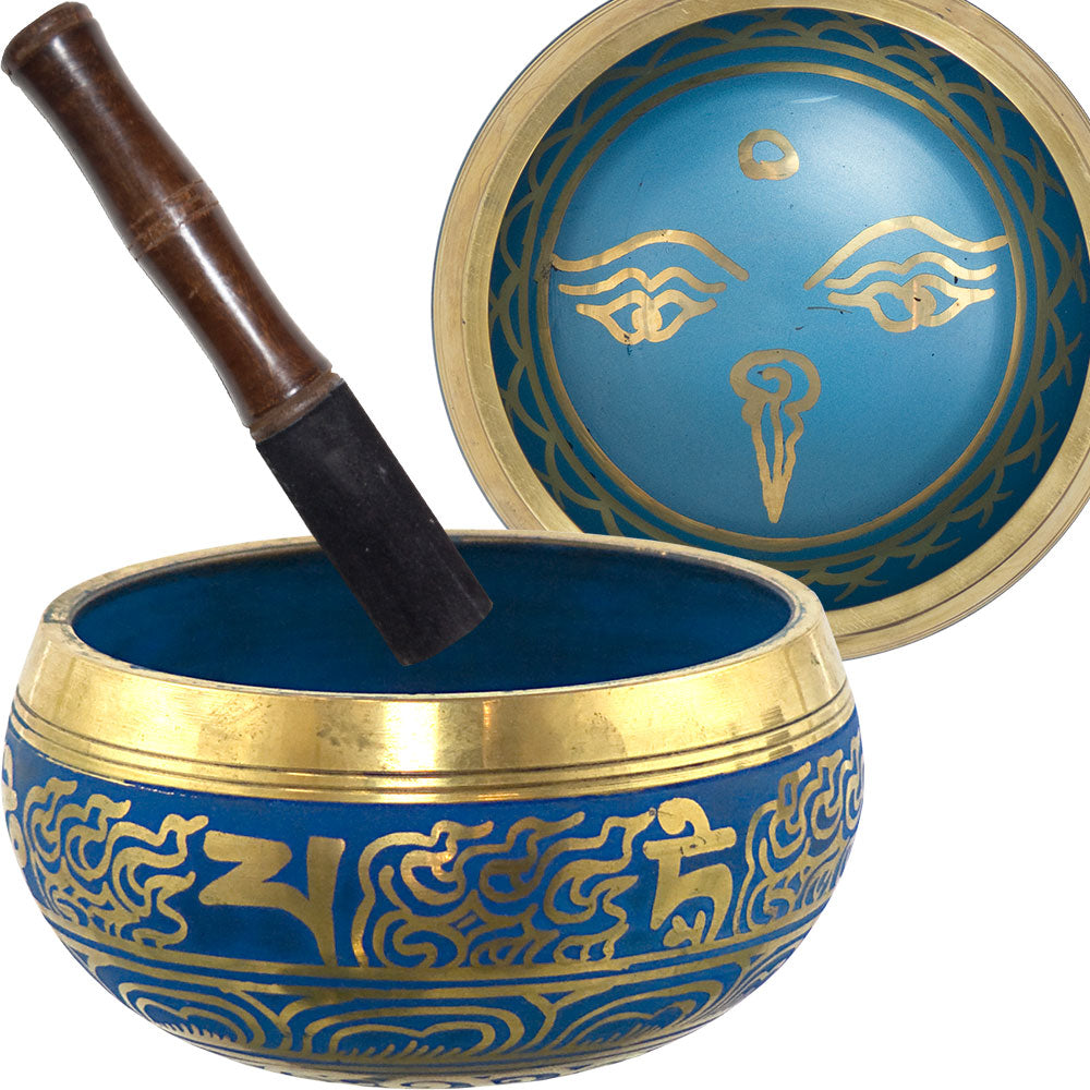 Singing Bowl - Buddha Eye - Blue - 5.5″DI.(0.50-0.70KG)