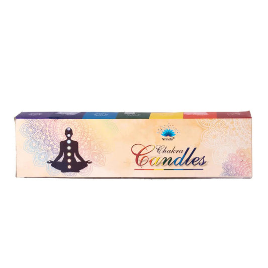 Scented Candles - 7 Chakra's approx. 2.5" x 1.5" - -Arômes & Évasions