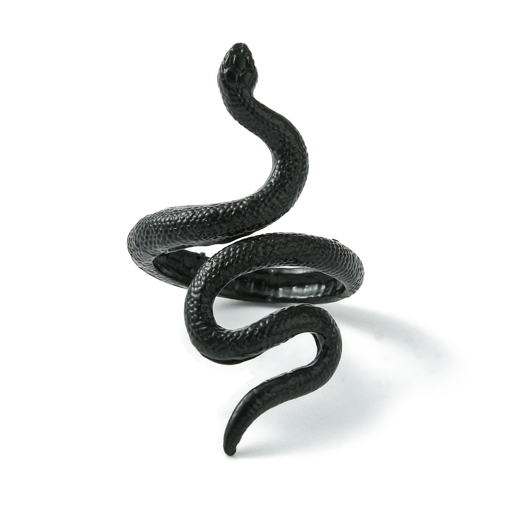 Ring - Large Black Snake - Adjustable