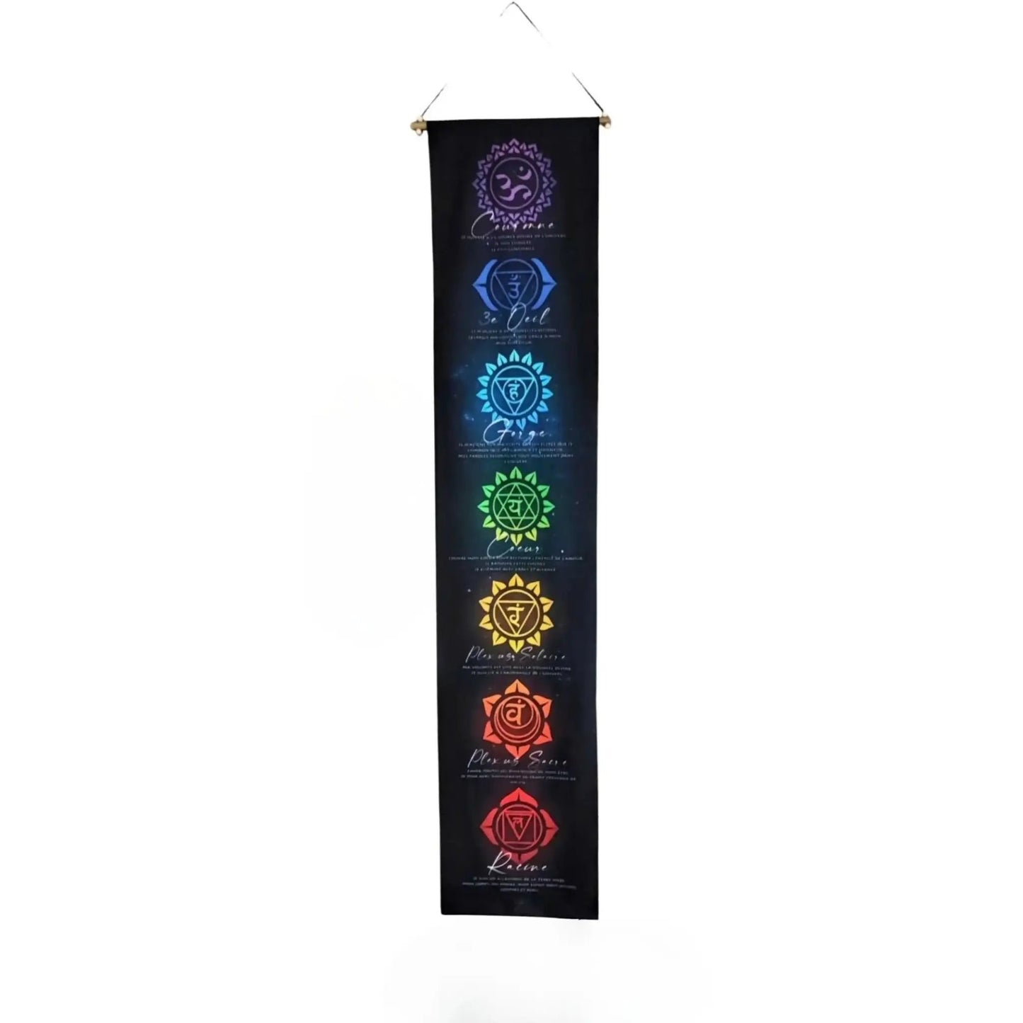 Banners - Chakras - French - Black