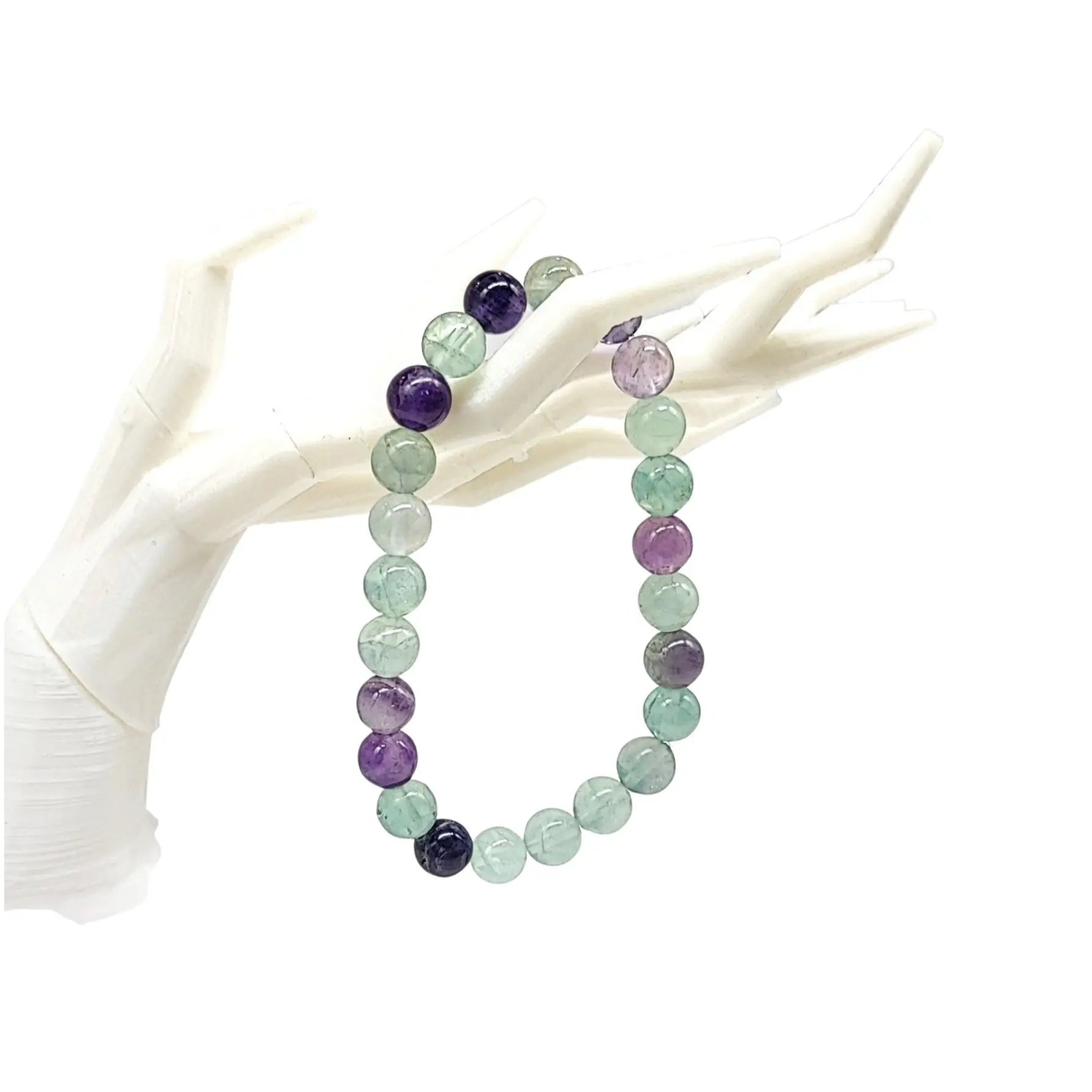 Bracelet -Rainbow Fluorite -8mm