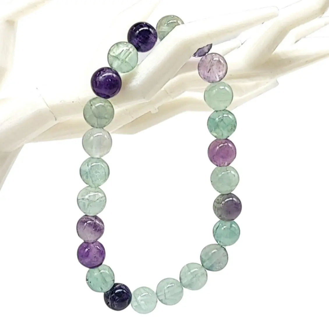 Bracelet -Rainbow Fluorite -8mm