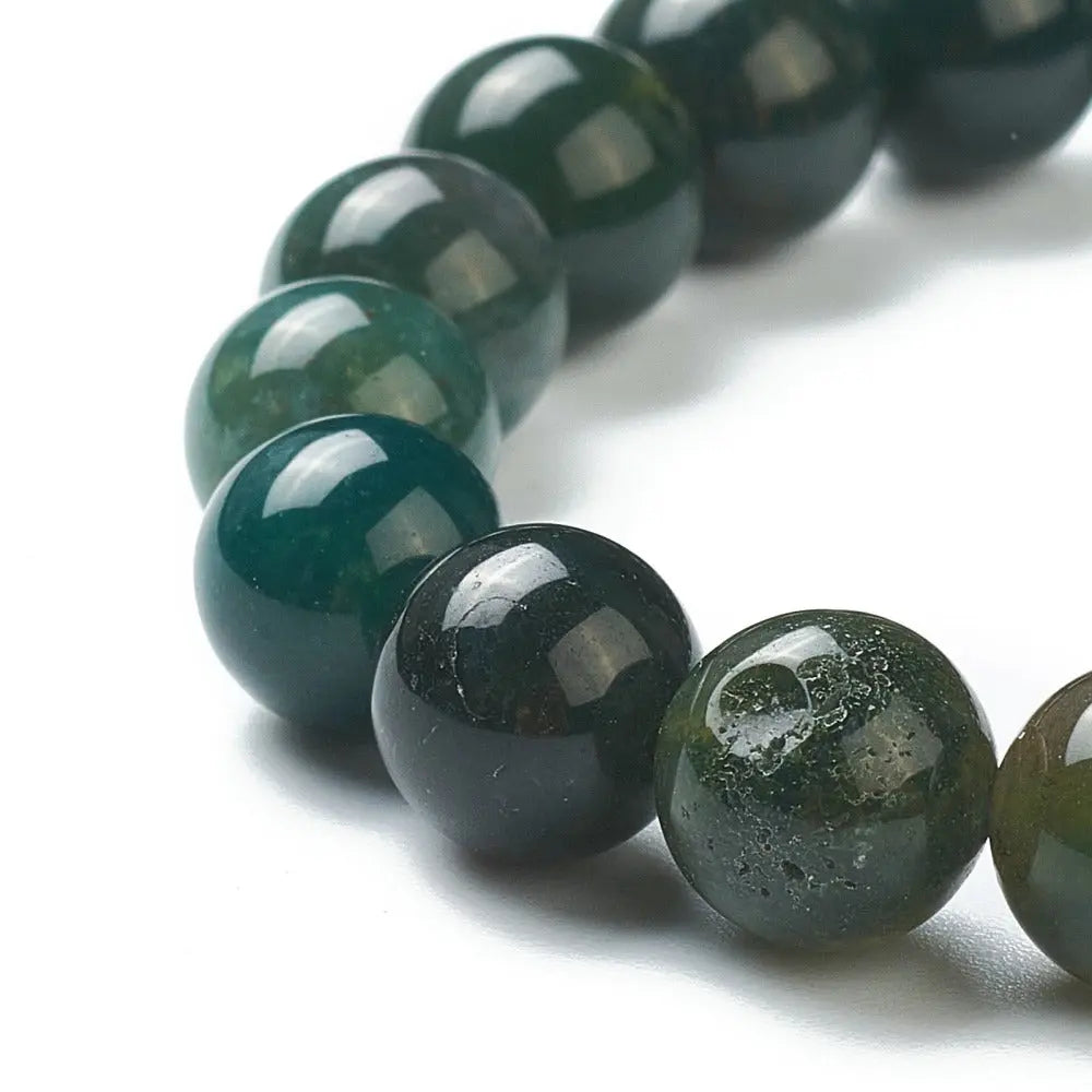 Bracelet -Moss Agate -8mm