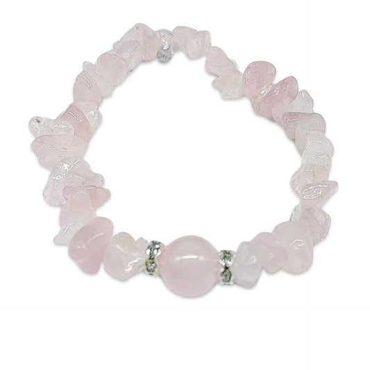 Bracelet - Quartz Rose - Éclats & Perle