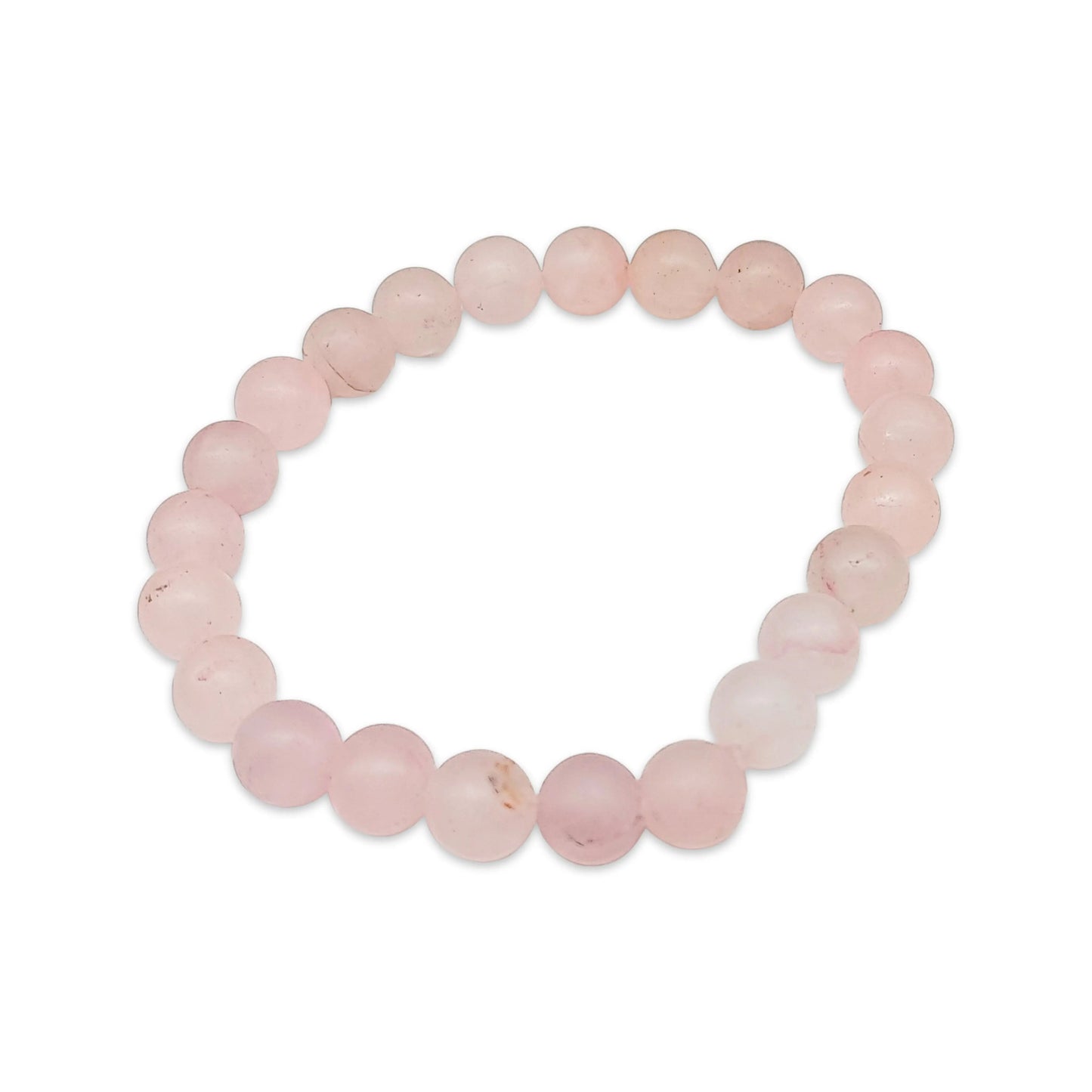 Bracelet - Rose Quartz - Frosted - 8mm