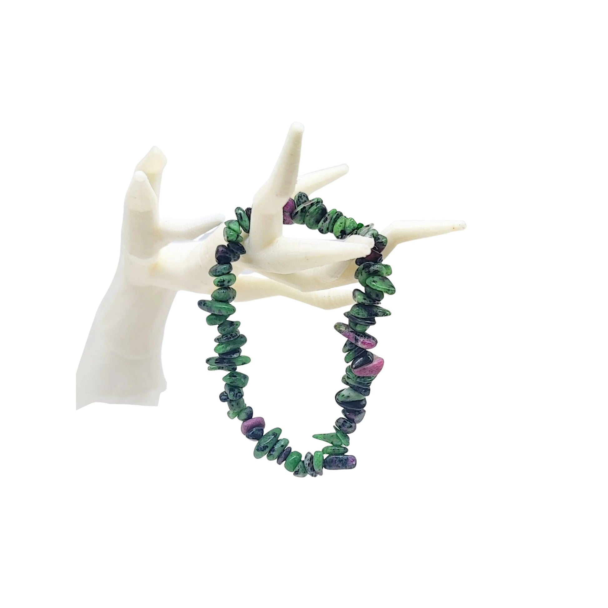Bracelet -Ruby Zoisite -Chips