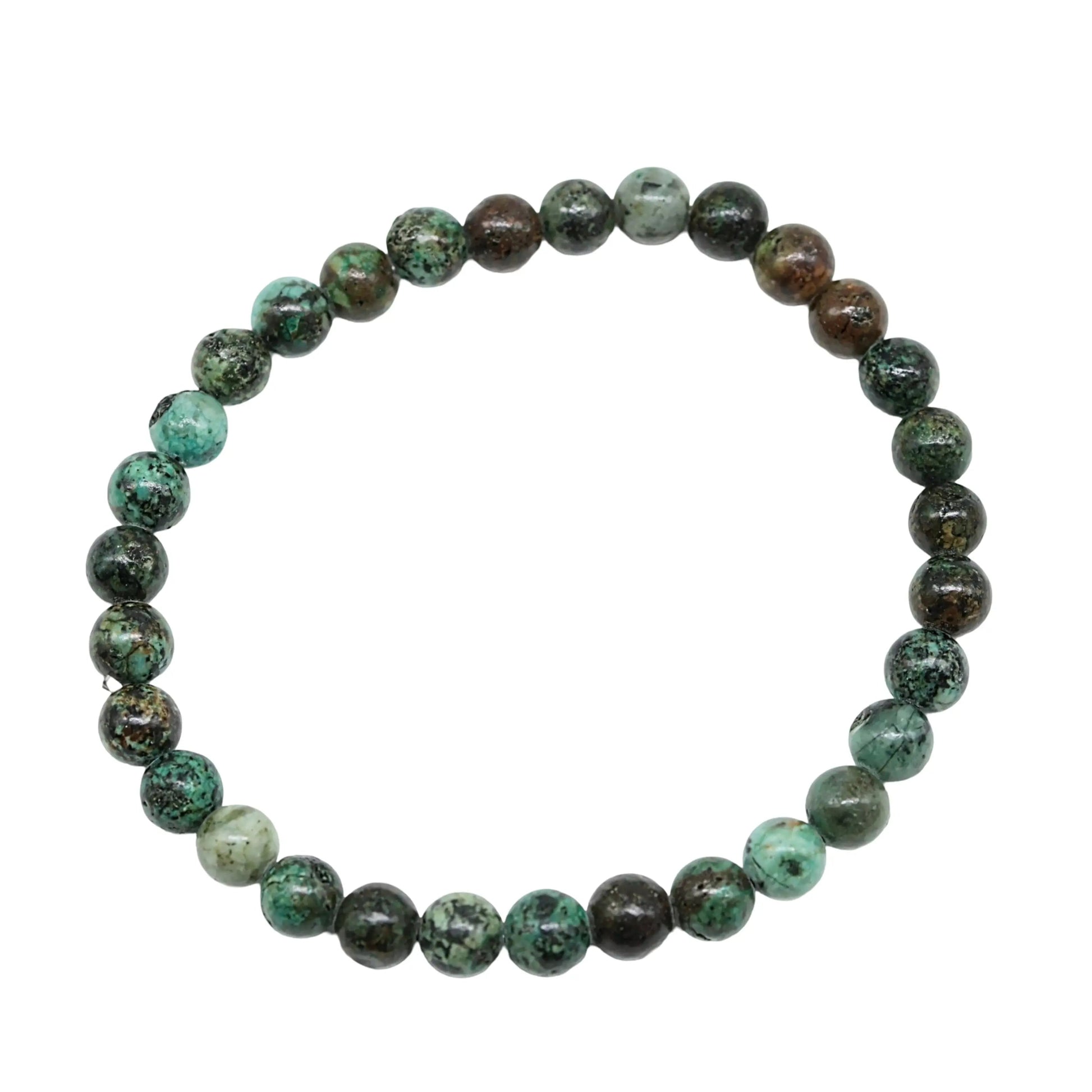 Bracelet - African Turquoise Jasper - 6mm -6mm -Arômes & Évasions