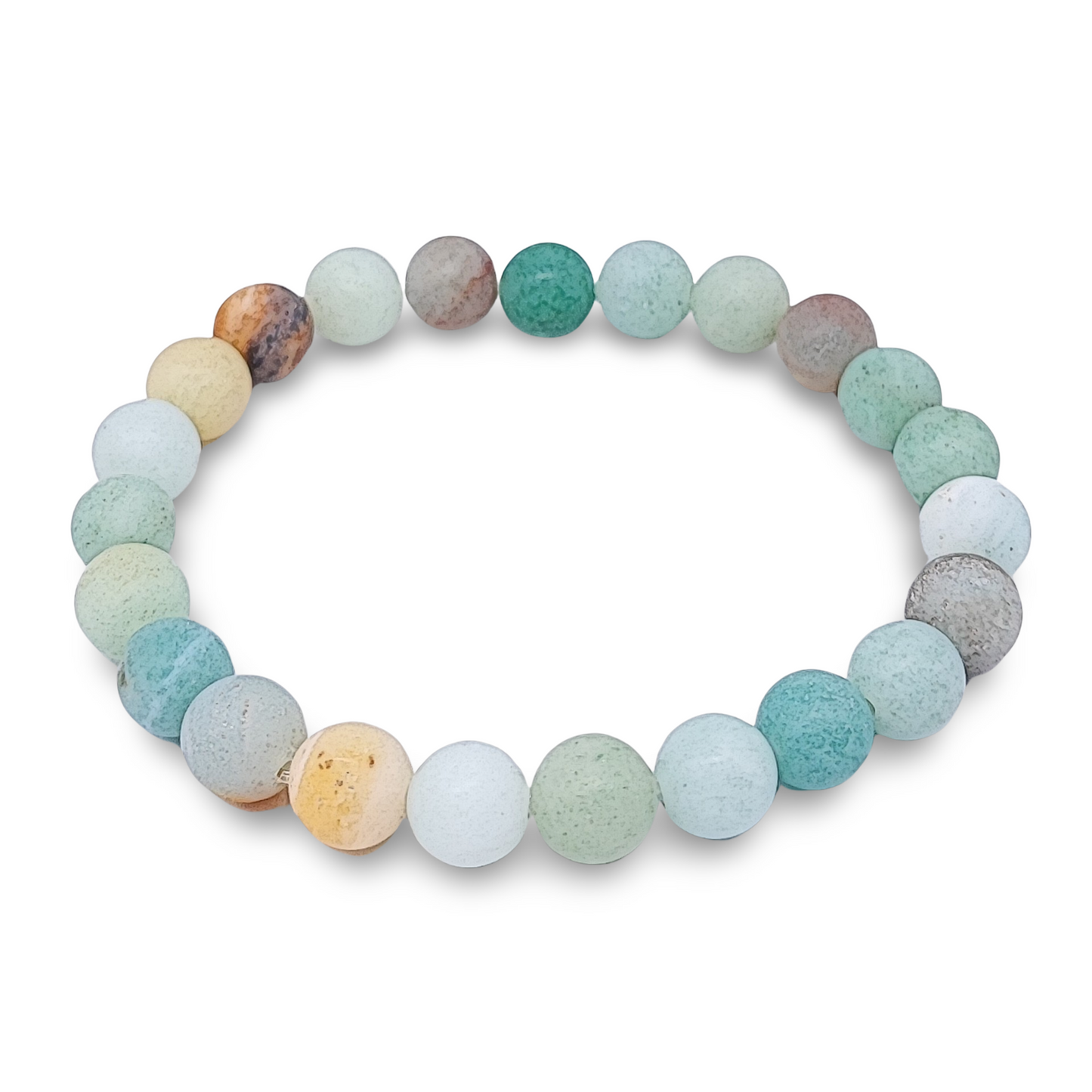 Bracelet -Amazonite -Frosted -8mm