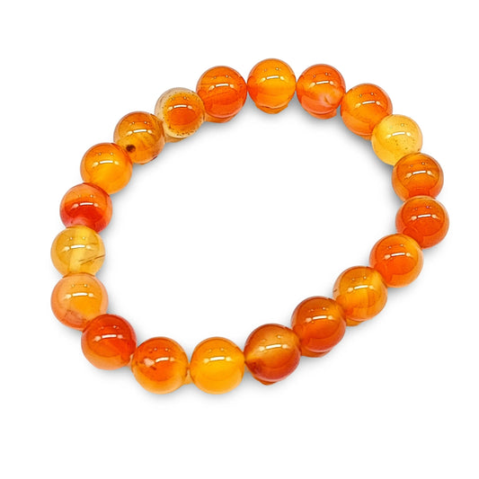 Bracelet -Carnelian -10mm -10mm -Arômes & Évasions