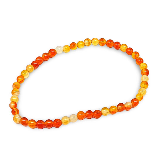 Bracelet -Carnelian -4mm -4mm -Arômes & Évasions