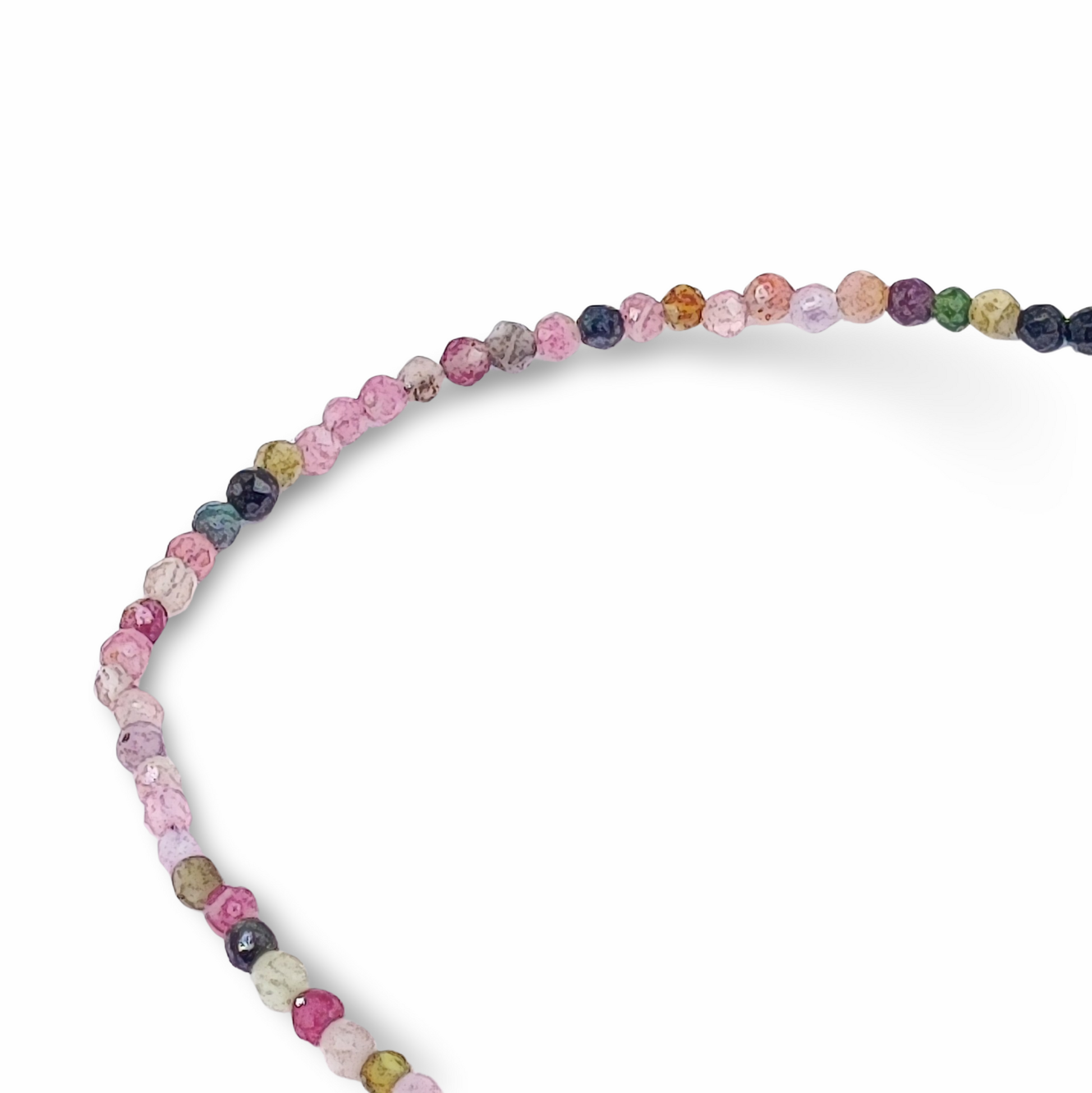 Bracelet -Mixed Tourmaline -Faceted -2mm