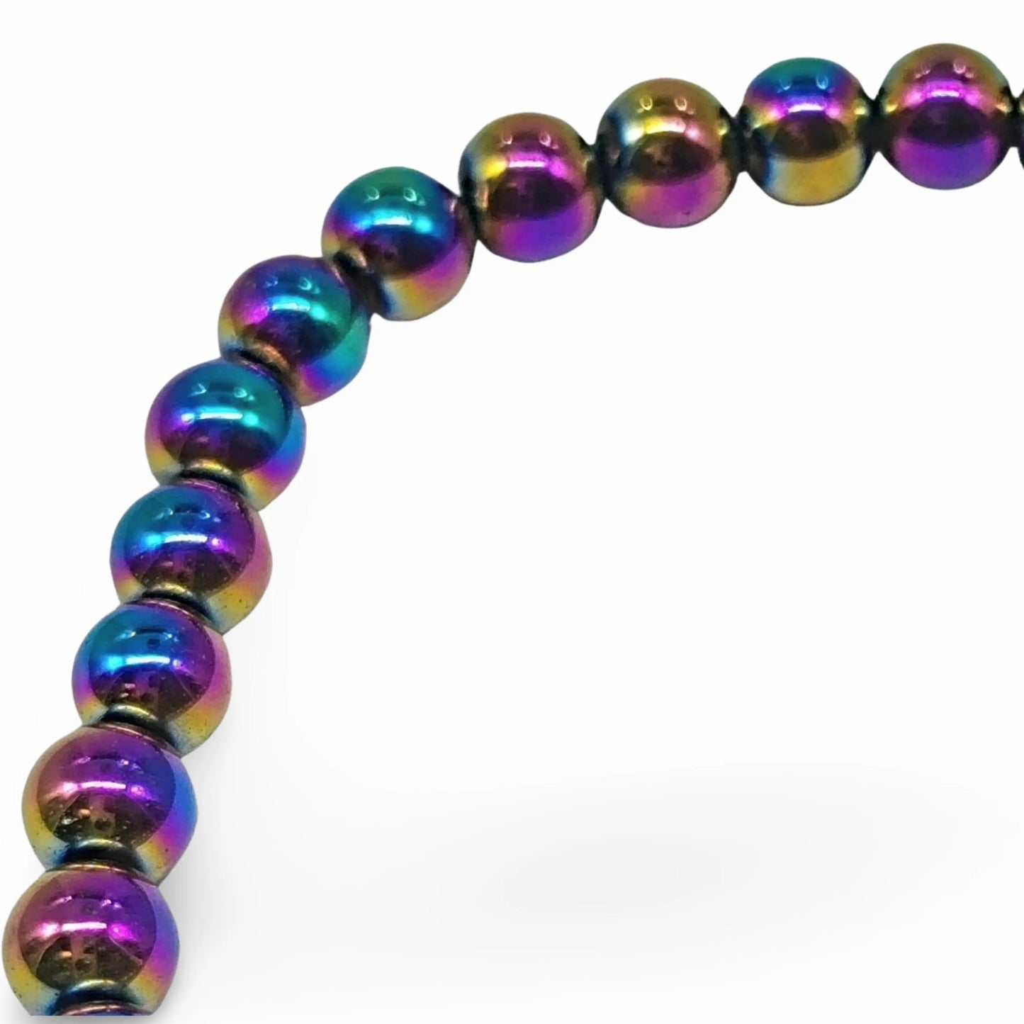 Bracelet -Rainbow Hematite -6mm