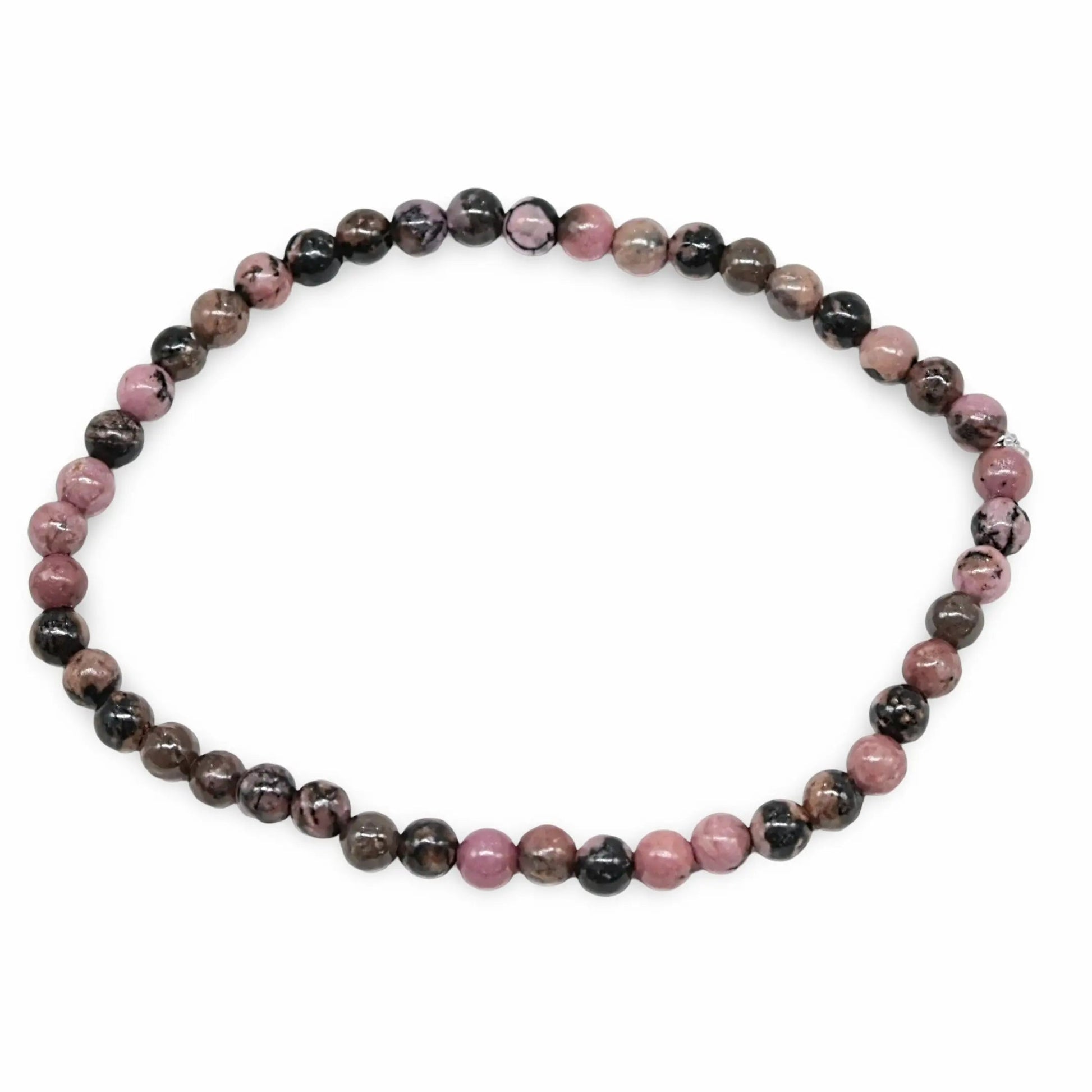 Bracelet - Rhodonite - 4mm -4mm -Arômes & Évasions