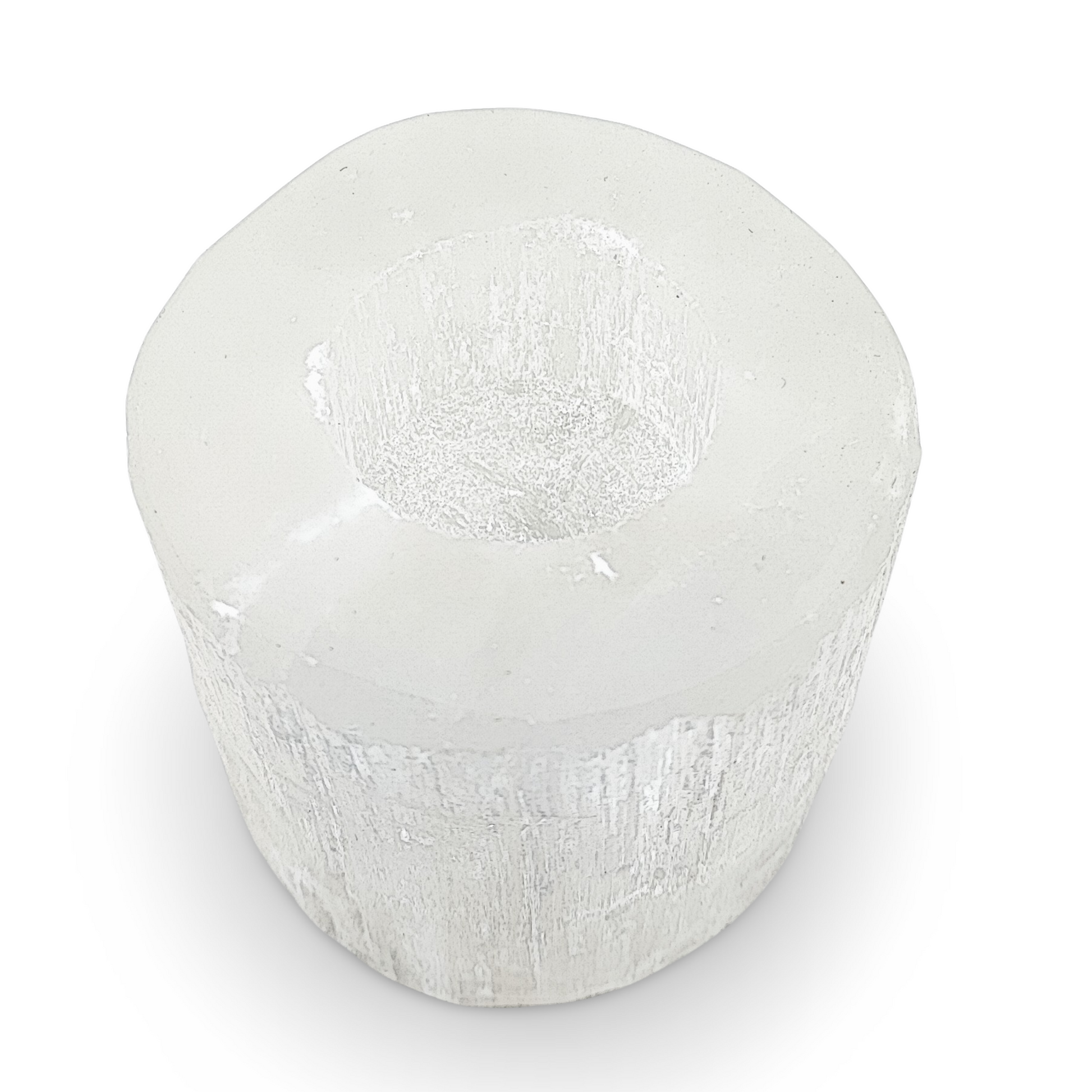 Candle Holder -Selenite Rounded