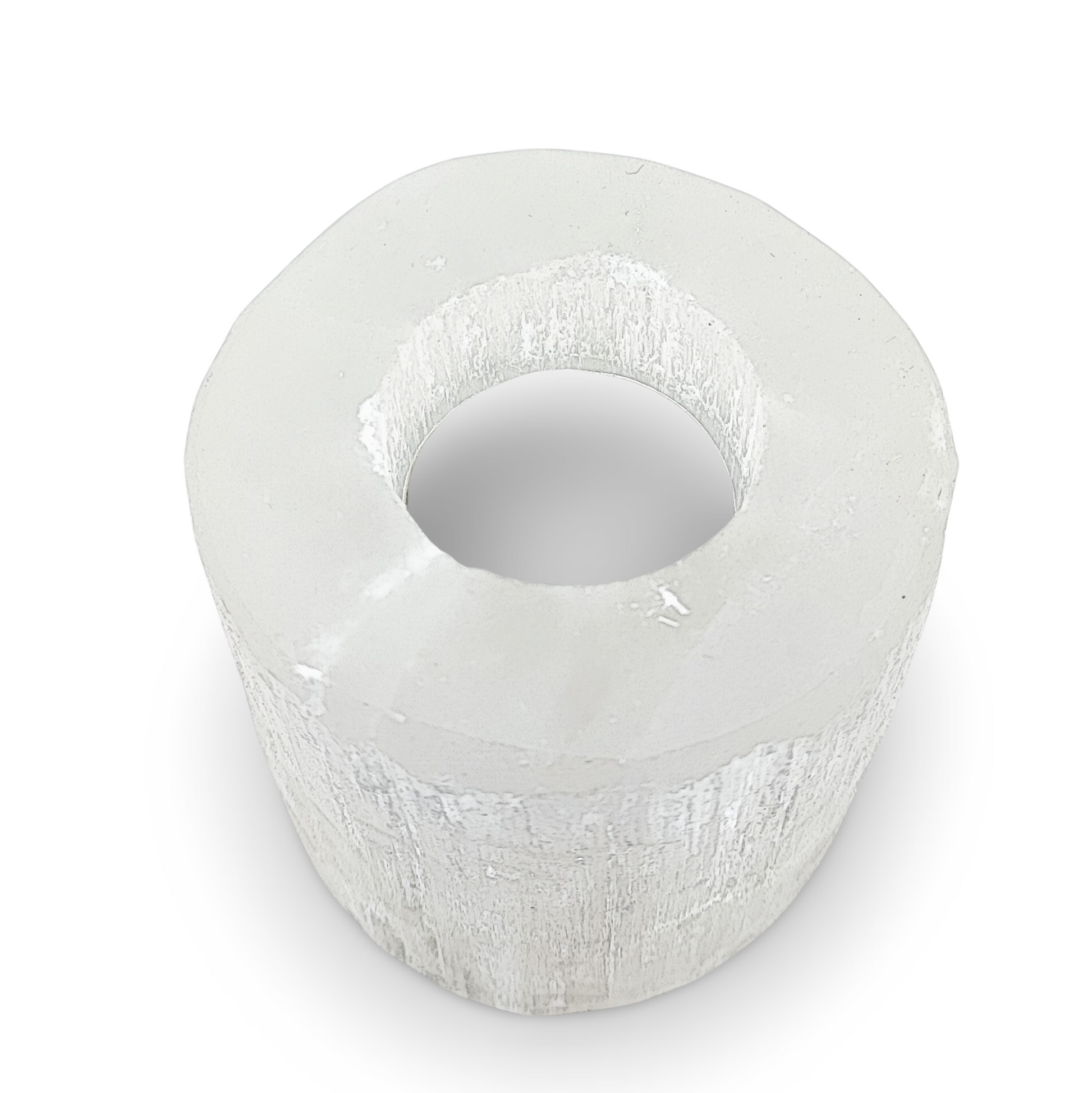 Candle Holder -Selenite Rounded