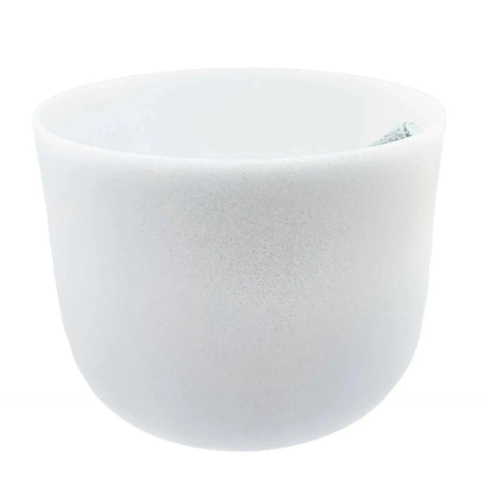 Crystal Singing Bowl - Frosted White - 18" - F#3 Note 432Hz -Crystal Singing Bowl -Arômes & Évasions