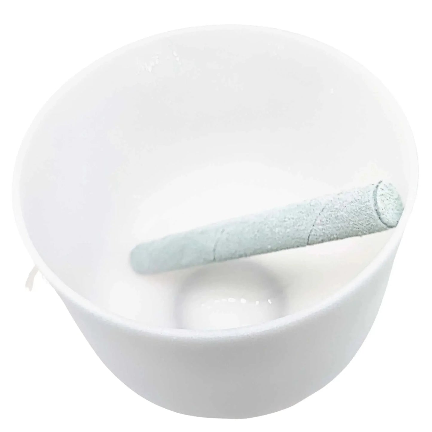 Crystal Singing Bowl -Frosted White -10" -G4 Note 432Hz