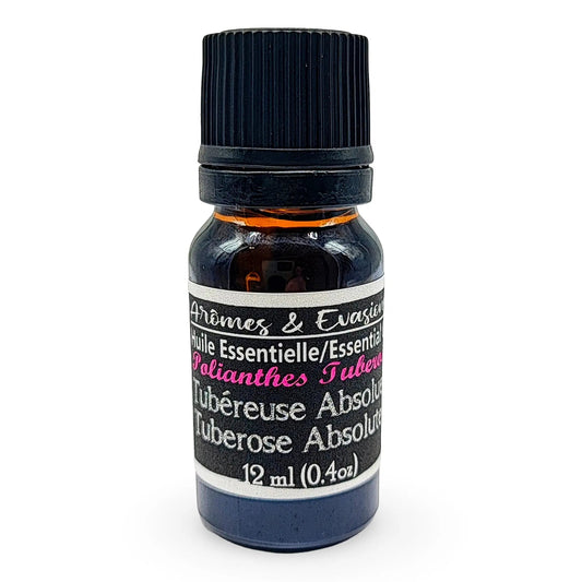 Essential Oil -Tuberose Absolute (Polianthes Tuberose) -Floral Perfum -Arômes & Évasions