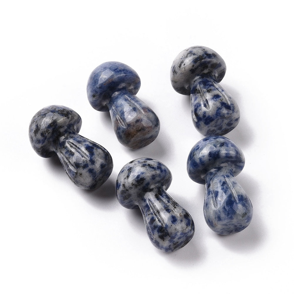 Stone - Blue Spot Jasper - Sculpture - Mushroom