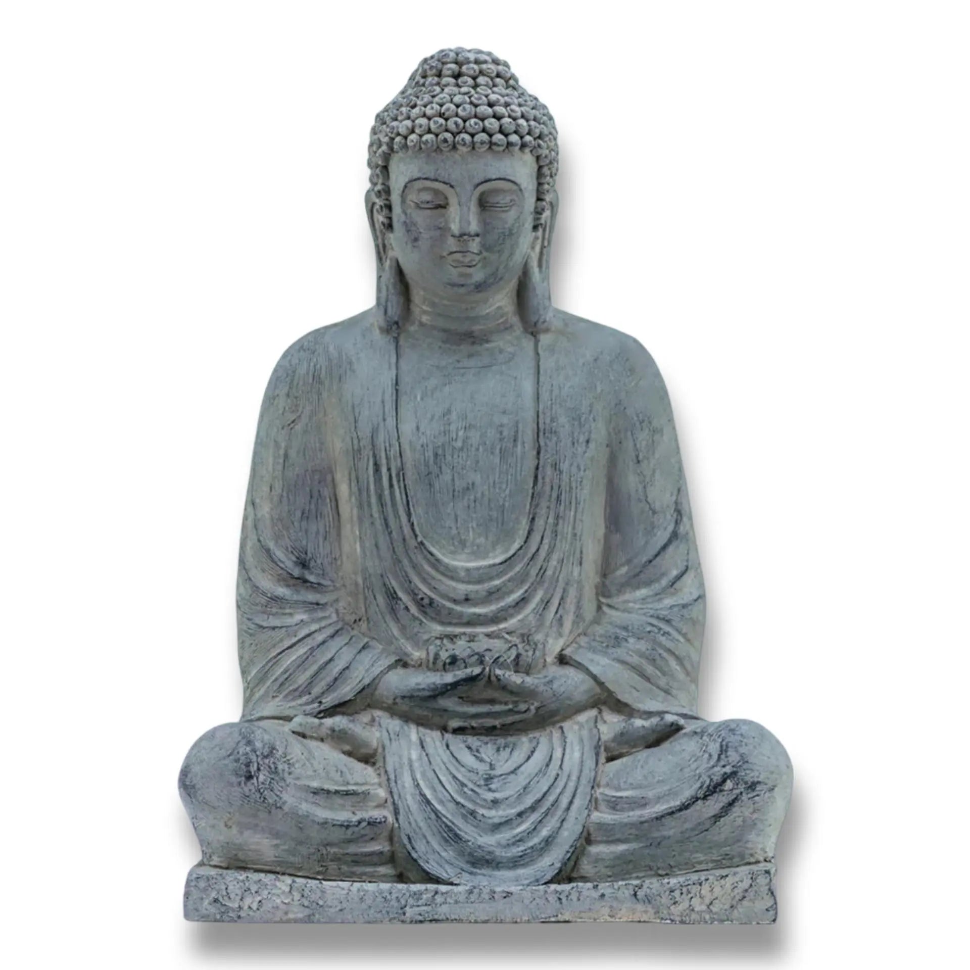 Home Decor - Statue - Sitting Buddha - 18" -Home Decor -Arômes & Évasions