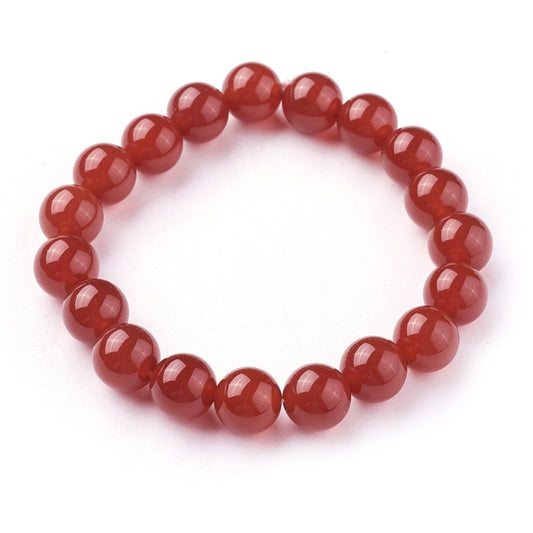 Bracelet - Carnelian - Grade A - 10mm - Cayve's Mystic Nature Wholesale