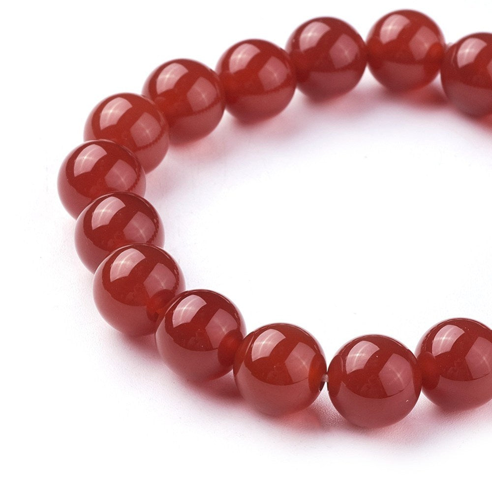 Bracelet - Carnelian - Grade A - 10mm - Cayve's Mystic Nature Wholesale