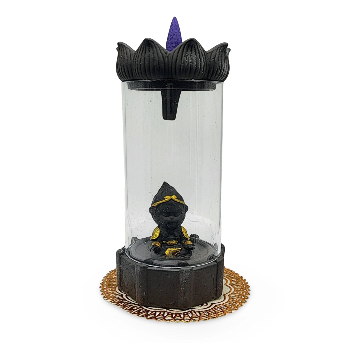 Incense Burner -Backflow -Ceramic -Lotus Flower & Buddha